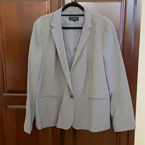 TALBOTS Wool-Blend Pants Suit in Gray - Size 18/20 - JACKET AND PANTS